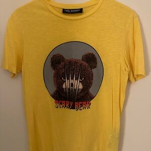 Neil Barrett Yellow Cotton T-Shirt